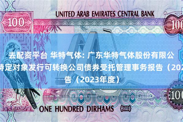 去配资平台 华特气体: 广东华特气体股份有限公司向不特定对象发行可转换公司债券受托管理事务报告(2023年度)