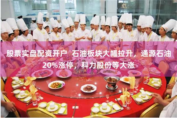股票实盘配资开户  石油板块大幅拉升，通源石油20%涨停，科力股份等大涨