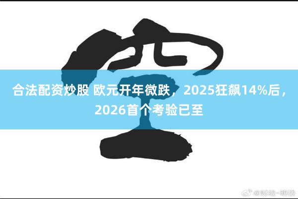 合法配资炒股 欧元开年微跌，2025狂飙14%后，2026首个考验已至